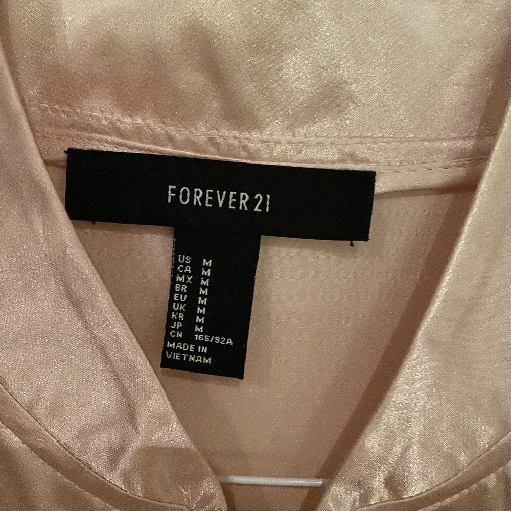 Forever 21 Pink Shiny Jacket - Picture 3 of 3